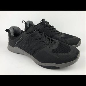 Hylete Sneakers Mens Black Circuit Cross Training Weightlifting Shoes Size 9